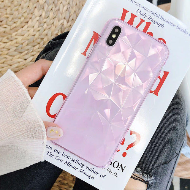 3D Diamond Silicone Cases For Samsung Galaxy S9 S10 Plus S10e M10 M20 M30 A10 A20 A30 A40 A50 A60 A70 2019 Soft TPU Cover Case