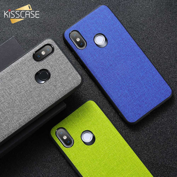 KISSCASE Fabric Case For Xiaomi Redmi Note 7 Note 5 6a Cover Phone Cases For Xiaomi Mi 8 Mi 8 se A1 A2 for Pocophone F1 Capinhas
