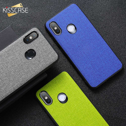 KISSCASE Fabric Case For Xiaomi Redmi Note 7 Note 5 6a Cover Phone Cases For Xiaomi Mi 8 Mi 8 se A1 A2 for Pocophone F1 Capinhas