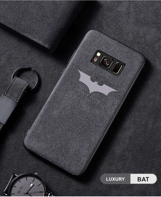 Luxury Suede Leather Fur Cover Case For Samsung Galaxy S7 Edge S8 S9 S10 Plus Note 8 9 Soft Silicone Telefon Kilifi Fundas Coque