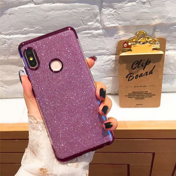 For Xiaomi Redmi Pocophone F1 A1 A2 Lite MIX2 2S S2 Note 4 4X 5 Plus 5A 5X 6 6X Pro 7 8 8SE 9 9SE Luxury Diamond Bling CaseCover