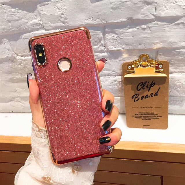 For Xiaomi Redmi Pocophone F1 A1 A2 Lite MIX2 2S S2 Note 4 4X 5 Plus 5A 5X 6 6X Pro 7 8 8SE 9 9SE Luxury Diamond Bling CaseCover
