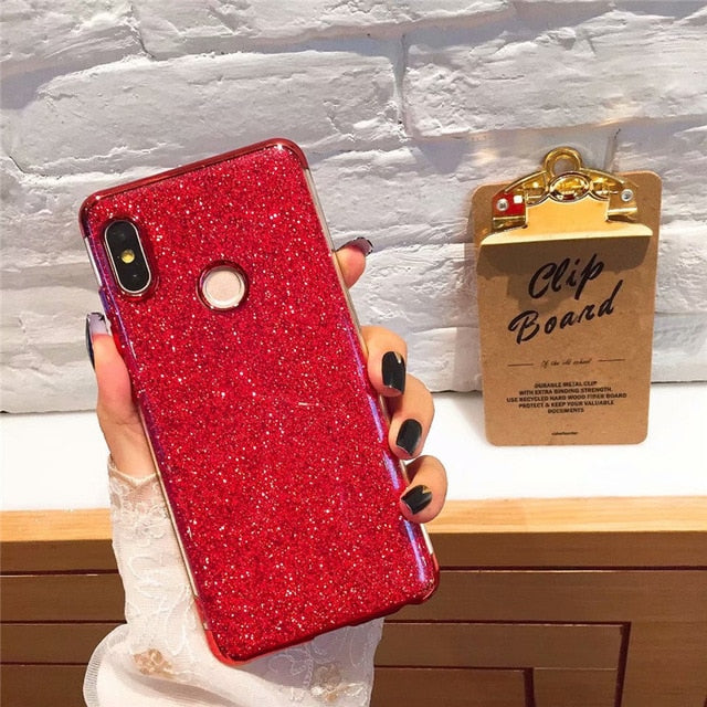 For Xiaomi Redmi Pocophone F1 A1 A2 Lite MIX2 2S S2 Note 4 4X 5 Plus 5A 5X 6 6X Pro 7 8 8SE 9 9SE Luxury Diamond Bling CaseCover