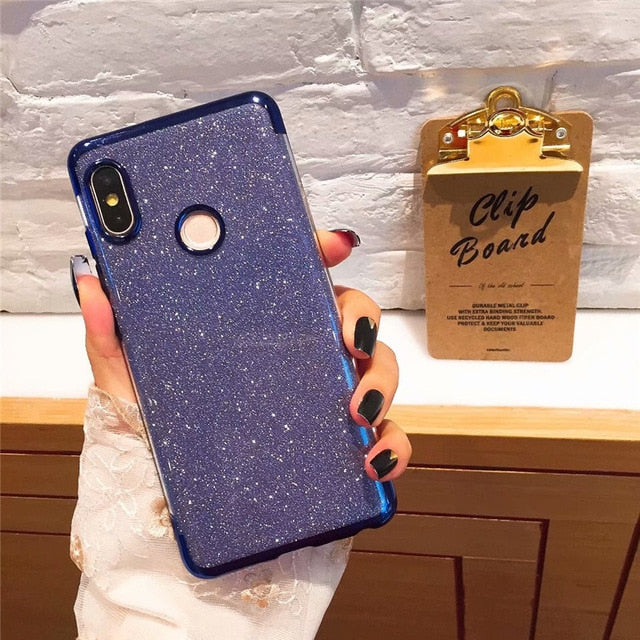 For Xiaomi Redmi Pocophone F1 A1 A2 Lite MIX2 2S S2 Note 4 4X 5 Plus 5A 5X 6 6X Pro 7 8 8SE 9 9SE Luxury Diamond Bling CaseCover