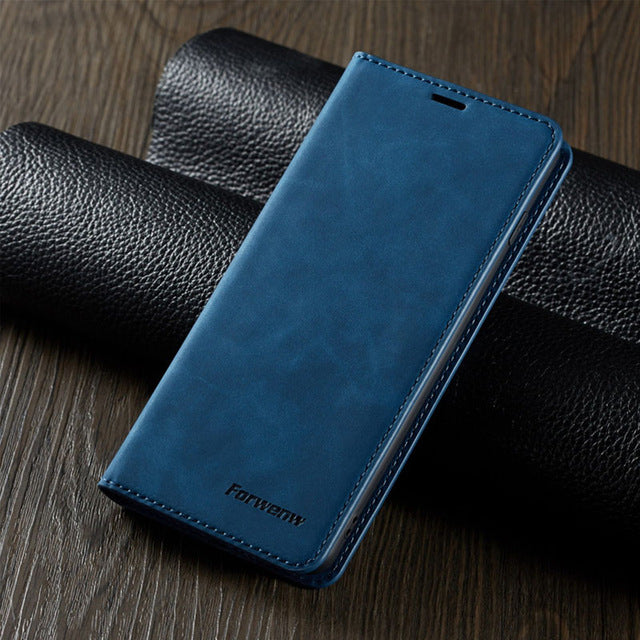 Leather Flip A50 A60 A70 A40 A30 A20 A10 A80 A90 Case For Samsung S9 S8 S7 Edge S10 J4 J6 Plus A7 A8 2018 Note 9 10 Magnet Cover