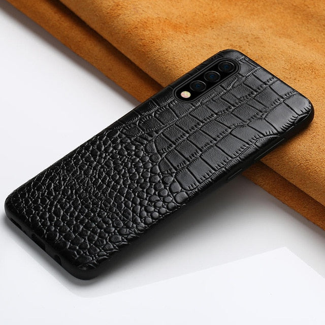 Genuine Leather mobile phone case for Samsung galaxy A50 A70 S10 S7 S8 S9 Plus A8 A7 2018 Note 10 Pro 360 Full protective cover