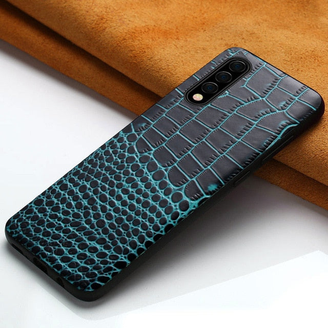 Genuine Leather mobile phone case for Samsung galaxy A50 A70 S10 S7 S8 S9 Plus A8 A7 2018 Note 10 Pro 360 Full protective cover