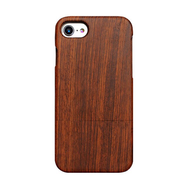 100% Natural Wood Hard Back Case For iPhone 7 6 6S Plus SE 5 5s Real Wooden Walnut Rosewood Bamboo Phone Cases for iPhone7 Cover