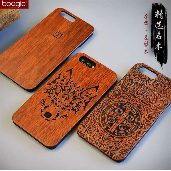 Unique OnePlus 5 A5000 Slim Bamboo Wood PC Back Cover Case For Oneplus Five One plus 5 Phone Cases