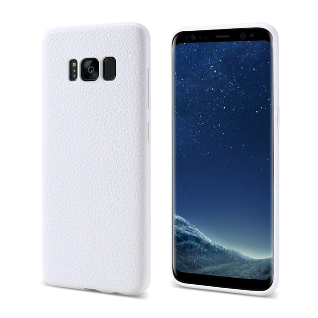 FLOVEME Ultra Thin Leather Skin Case For Samsung S8 S9 Plus Note 9 Business Case For Samsung Galaxy S8 S9 Plus Back Protector