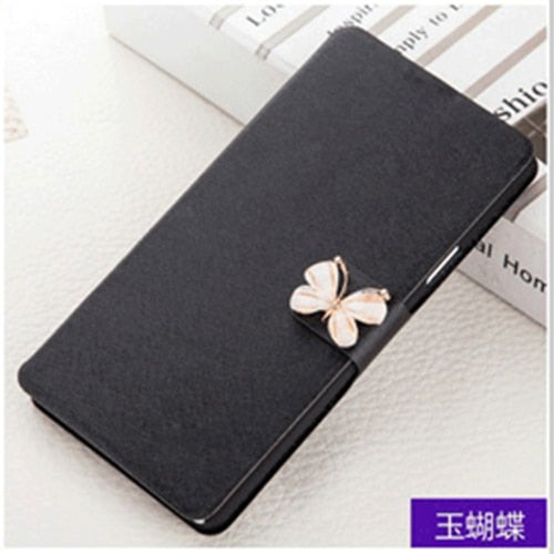 Luxury Flip Case For Samsung Galaxy J3 2017 J330 J330F J 3 J300 2016 J320F Prime J3pro Phone Bag Cover With LOVE & Rose Diamond