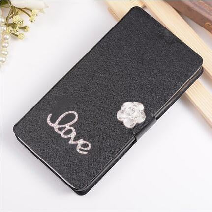 Luxury Flip Case For Samsung Galaxy J3 2017 J330 J330F J 3 J300 2016 J320F Prime J3pro Phone Bag Cover With LOVE & Rose Diamond