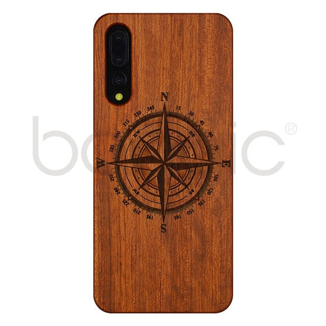 Unique Huawei P20 Pro Case P20pro Wood Bamboo PC Hard Protective Shell Case For Huawei P20 Lite Phone Accessories