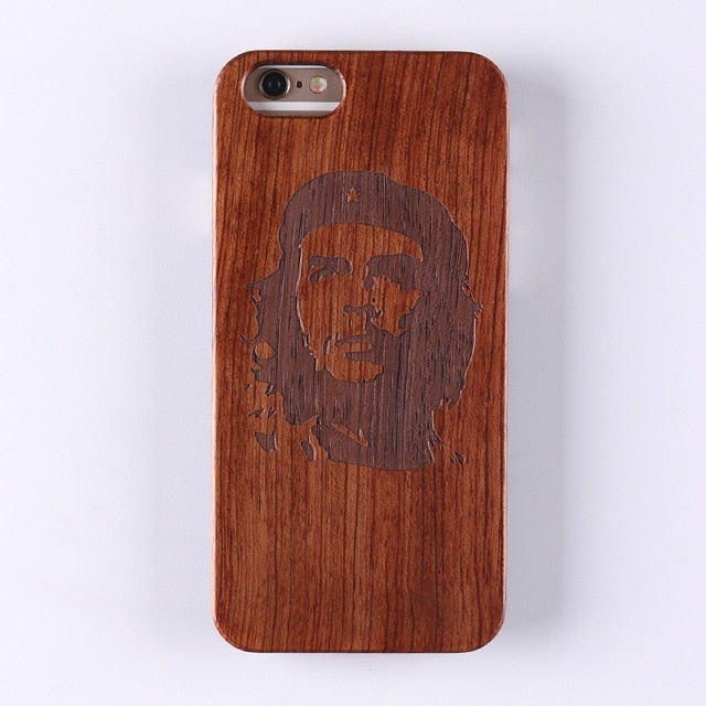 Real Bamboo Stereo Pattern Wood Case For iPhone 7 6Plus 8 8Plus XS Max Case Coque Phone Accessories For SAMSUNG S8 S9 plus