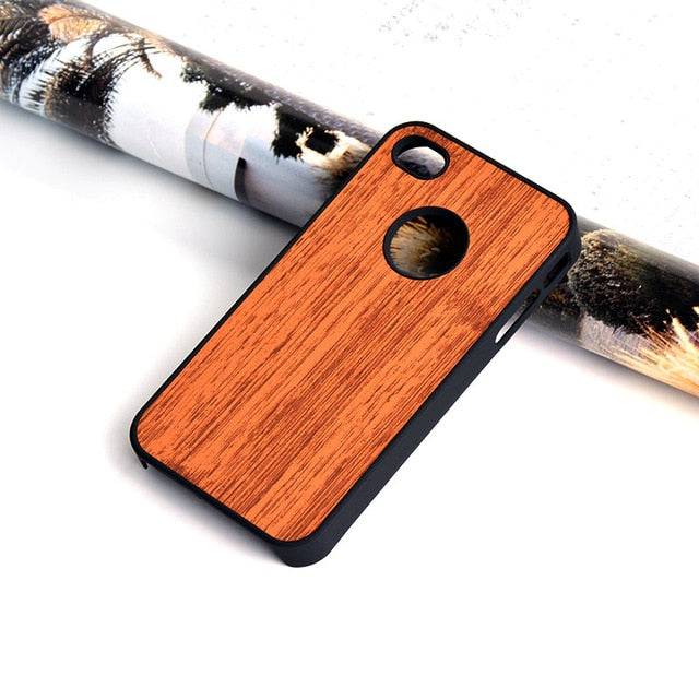 Case for iphone 4 4s funda wood Bamboo pattern leather skin hard plastic classical Vintage phone cover for iphone 4s case coque
