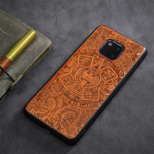 2019 New Huawei Mate 20 Pro Case Slim Wood Back Cover TPU Bumper Case For Huawei Mate 20X Phone Cases Mate20