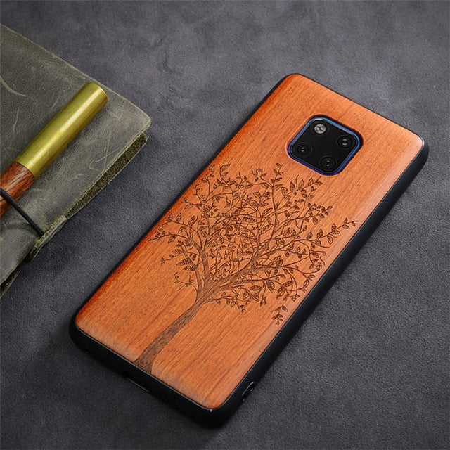 2019 New Huawei Mate 20 Pro Case Slim Wood Back Cover TPU Bumper Case For Huawei Mate 20X Phone Cases Mate20