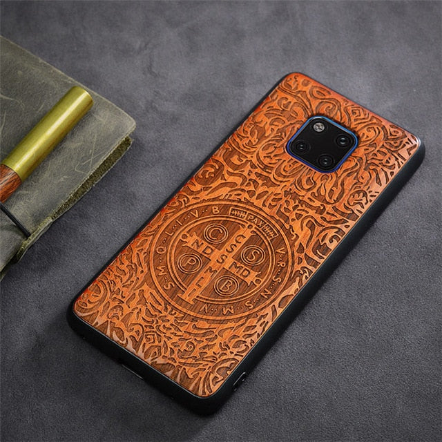 2019 New Huawei Mate 20 Pro Case Slim Wood Back Cover TPU Bumper Case For Huawei Mate 20X Phone Cases Mate20