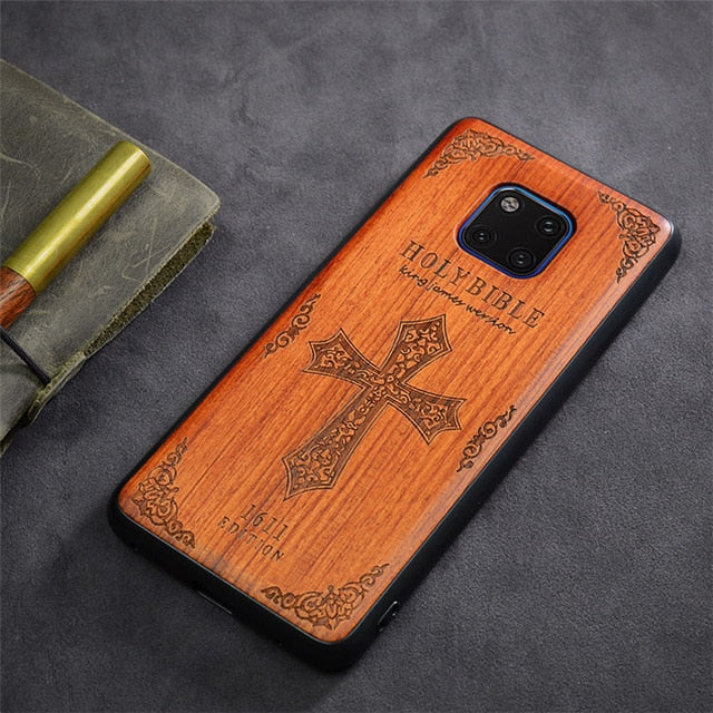 2019 New Huawei Mate 20 Pro Case Slim Wood Back Cover TPU Bumper Case For Huawei Mate 20X Phone Cases Mate20