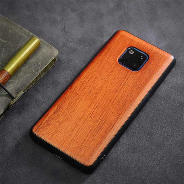 2019 New Huawei Mate 20 Pro Case Slim Wood Back Cover TPU Bumper Case For Huawei Mate 20X Phone Cases Mate20