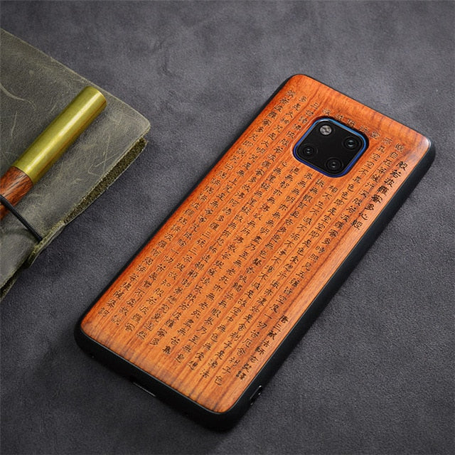 2019 New Huawei Mate 20 Pro Case Slim Wood Back Cover TPU Bumper Case For Huawei Mate 20X Phone Cases Mate20