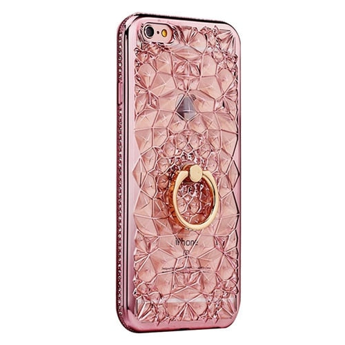 Axbety Case For iPhone 7 8 6 6S XR XS MAX Case Luxury Gold Glitter Marble Cover For iPhone 7 Plus Diamond Ring Phone Case
