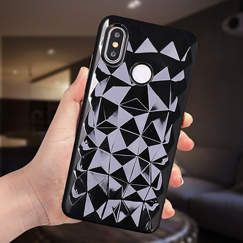 LOVECOM Phone Cases For Xiaomi 9 9SE POCOPHONE F1 Mi 8SE 8 Lite A1 A2 Redmi Note 7 4X 4A 5 6 Pro 3D Diamond Texture Soft Cover